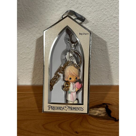 Precious Moments Blessed Bag Charm Keychain NIB - Picture 1 of 5